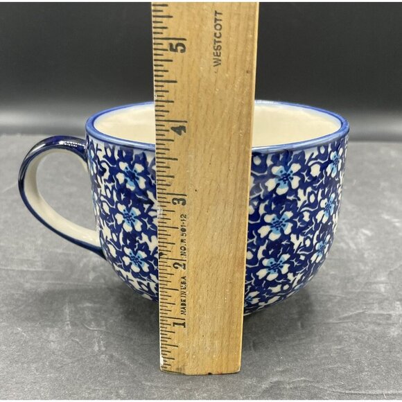 Bolestawcu Polish Pottery Mug Coffee Tea Made in Poland - Picture 5 of 6